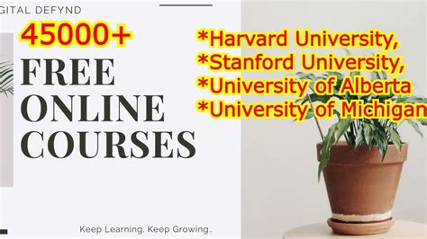 45000+ Free Online Courses [Harvard .